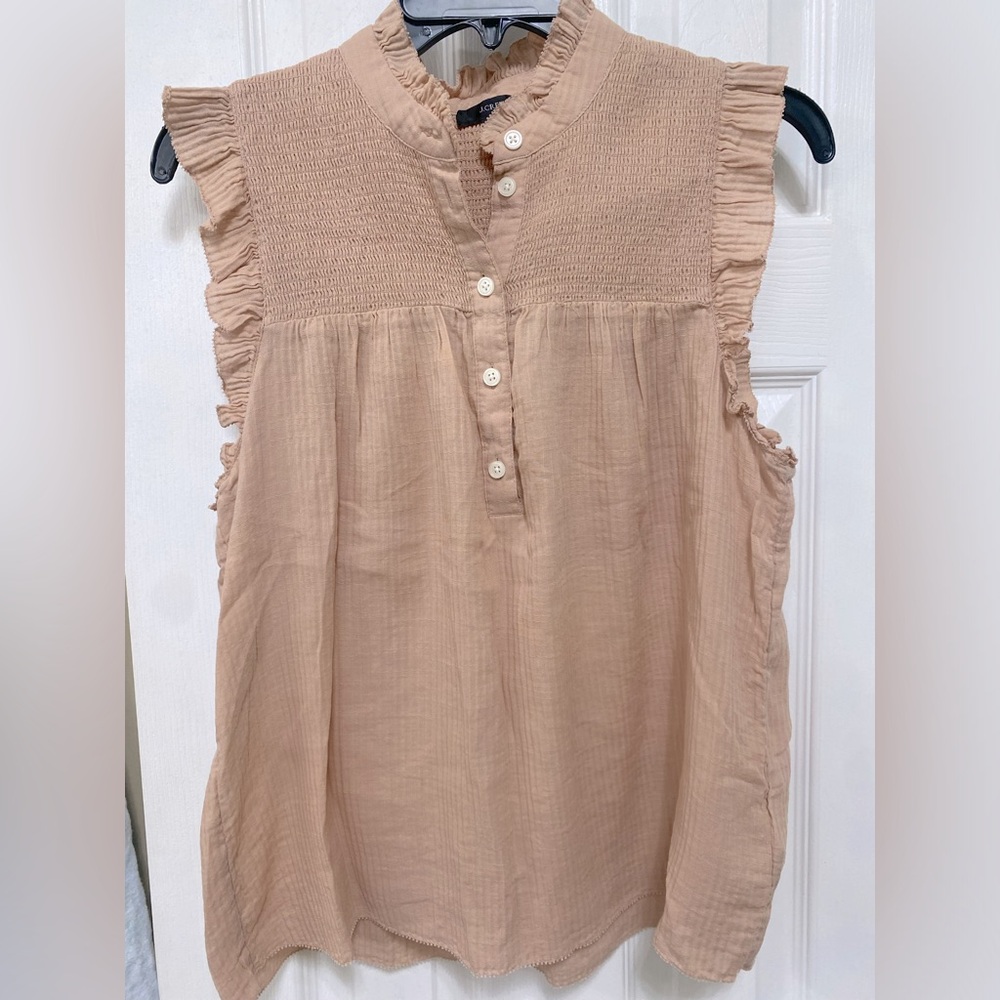 J.Crew cotton gauze top. XS. Only worn once!